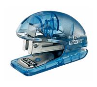 Rapid Mini agrafeuse 24/6 et 26/6 Fashion Baby-ray - 10 feuilles - Bleu ciel transparent