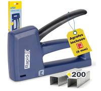 Rapid MT10 - Agrafeuse Manuelle Légère pour la Fixation | 275 g, corps ABS compact, magasin acier, agrafes n°53 et 13 (6-10 mm), poignée ergonomique, 200 agrafes fournies