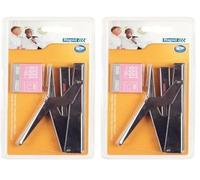 Rapid Pince Agrafeuse E84, Bureau et Maison, 15 feuilles, Métal, Argent, 21310301 (Lot de 2)