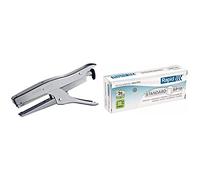 Rapid, Pince agrafeuse Maxi SP, 20 feuilles, agrafes SP 19/6, Chrome, 5000890 & 24873900 3 x Boîtes de 5000 Agrafes SP19/6 mm Galva