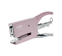 Rapid Pince agrafeuse Classic Rétro – 50 feuilles – Agrafes 26/6 et 26/8 – Acier – Rose