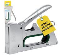 Rapid R14 - Agrafeuse Manuelle pour Isolation - Pour agrafes n°140 | Pour matériaux d'isolation - Poignée Ergonomique - 100% Acier - Recharge Facile - Fabriqué en Suède - Emballage FSC (5001670)
