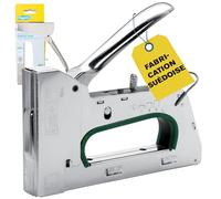 Rapid R34 - Agrafeuse Manuelle pour le Bricolage - Pour Agrafes n°140 | 3 Puissances, 40% d'effort en moins - Gâchette Facile à Actionner - Poignée Ergonomique - Made in Suède - FSC (5001671)