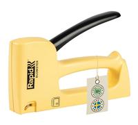 Rapid R53 Blomster Jaune - Agrafeuse Manuelle Tapissier - Pour Agrafes n°53 | Fabriquée en Suède - Structure en Plastique 90% Recyclé - Pièces d'Usure 100% Métal - Agrafes n°53 4-10 mm - (5001615)
