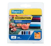 Rapid Rapid Bâtons de colle colorés Classique, Ø 7 x 90 mm, 36 pcs Blister Quantité:1