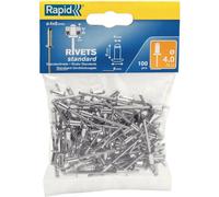 Rapid Rivets aveugles aluminium, tête ronde - 100 unités