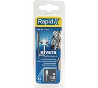 Rapid Rivets aveugles fraisés alu/acier - 50 pièces