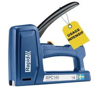 RAPID RPC140 - Agrafeuse Murale Manuelle pour Bois/Textile/Plastique, Agrafeuse à Bois/Tapissier, 50% Plus Facile à Utiliser, pour Agrafes jusqu'à 16 mm, Fabriquée en Suède (5001630)