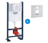 RAPID SL Project bâti support autoportant pour WC, 1.13 M + Set d'isolation phonique
