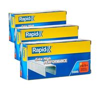 Rapid SuperStrong Agrafes 26/8+ x5000 24862200 (Lot de 3)