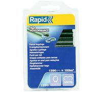Rapid Agrafes pour grillage VR16 – Acier galvanisé plastifié vert, 2–8 mm, 1390 pièces (blister)