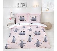 Rapport Ensemble Housse de Couette Starry, avec Pingouins, Rose, King