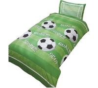 Rapport Football Parure de lit Simple en Polyester Vert PARURE DE COUETTE