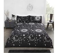 Rapport Home Celestial Parure de lit 3 pièces en Polycoton Noir King Size