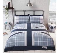 Rapport Home Cool Britania Parure de lit en Polyester et Denim pour lit Simple