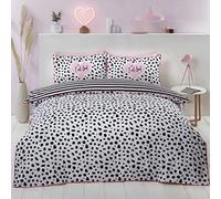 Rapport Home Dalmatien Parure de lit en Polycoton Noir Double
