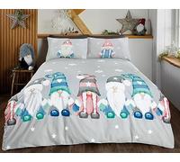 Rapport Home Gonk Family Parure de lit réversible en Microfibre Motif Noël
