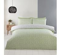 Rapport Home Helston Parure de lit avec Housse de Couette et taies d'oreiller pour lit Double Vert