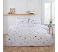 Rapport Home Meadow Parure de lit en Flanelle de Coton brossé 100% Coton Motif Floral Super King