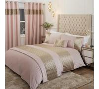 Rapport Home Parure de lit Capri Super King Size Blush Gold