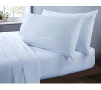 Rapport Home Parure de lit en Microfibre Douce et Infroissable pour lit King Size - Entretien Facile - Bleu
