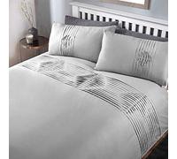 Rapport Home Rapport Boston Parure de lit Double Gris, Polycoton