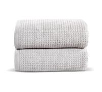 Rapport Home Waffle-Storm-Deux pièces Rapport Lot de 2 Serviettes gaufrées 480 g/m², Coton, Bleu Nuit, 2pc Bale