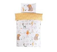 Rapport Home Woodland Friends Parure de lit pour Enfant 1 Personne Motif Woodland Friends Blanc