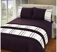 Rapport Parure de lit de Brooklyn, Aubergine, Double