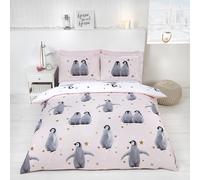 Rapport Starry Pingouins Ensemble Housse de Couette Unique - Rose