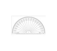 Rapporteur 1/2 cercle degrés Ø 20 cm - graphoplex
