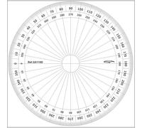 Rapporteur Cercle Entier Degrés Ø 10 Cm