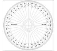 Graphoplex - Rapporteur cercle entier degrés Ø 10 cm