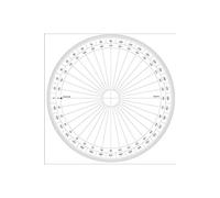 Rapporteur cercle entier degrés Ø 30 cm - graphoplex