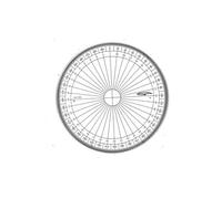 Rapporteur cercle entier grades Ø 10 cm - graphoplex