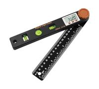 Rapporteur D'angle, 4 En 1 Fausse Equerre Numerique, Equerre Menuisier 230mm Règle Avec Niveau À Bulle, Outil Menuisier