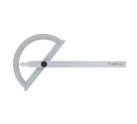 Rapporteur d'angle en acier chromé mat disque semi-circulaire ouvert 180° 200 mm Limit GB200