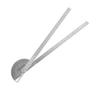 Rapporteur d'angle en acier inoxydable de 30 cm - Rapporteur de scie à onglet réglable et règle pour le travail du bois - Outil de recherche d'angle de précision avec échelle gravée