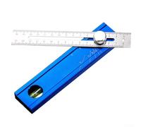 Rapporteur d'angle numérique en aluminium avec précision ± 0,3 ° avec niveau à bulle pour combinaison multi-angles équerre règle triangulaire 16,7 cm (1 pièce)