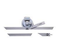 Rapporteur d'angle universel en acier inoxydable avec circonférence graduée 0-90° et loupe Limit GBP300
