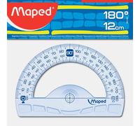 Rapporteur maped geometrique en plastique recycle 180degres base 12cm