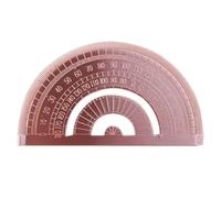 Rapporteur mathématique pour géométrie | Règle d'apprentissage | Outil de dessin créatif de style rétro, règle de demi-cercle de précision de 180 degrés | Pour menuiserie, école, étudiant
