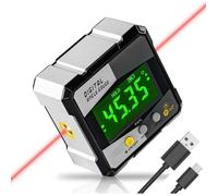 Rapporteur numérique - Télémètre laser - Niveau numérique LCD - Inclinomètre numérique - Pour menuiserie, construction et maçonnerie