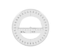 Rapporteur rond complet de 15 cm, outils de mesure en plastique à 360 degrés, mathématiques organiques, demi-cercle, rapporteur de dessin gabarit, outil de conception, règle