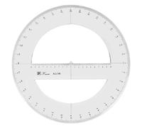 Rapporteur rond complet de 30 cm, outils de mesure en plastique à 360 degrés, mathématiques organiques, demi-cercle, rapporteur de dessin gabarit, outil de conception, règle