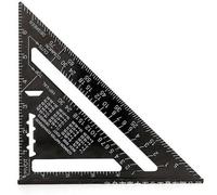 Rapporteur Triangulaire De 17 Cm En Alliage D'aluminium, Équerre De Charpentier, Métrique, Règle D'angle Professionnelle Pour Menuiserie, Règle Triangulaire Avec Rapporteur De Mesure