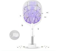 Raquette anti-insectes électrique 2 en 1 3000 V avec port USB