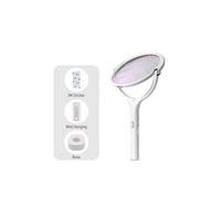 Raquette Anti Moustique Electrique Frusde Mural Rotatif Rechargeable par USB avec Lampe - Blanc Blanc G