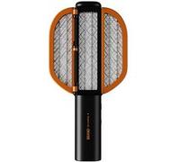 Raquette Anti-moustique Electrique Repliable FONGWAN Tapette Tue Mouches Filet de protection d'isolation - Noir orange Noir G