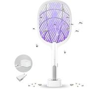 Raquette Anti Moustique,raquette electrique insectes,USB Tapetteà Mouche Electrique,Efficace Contre les Mouches Insectes(Blanc)